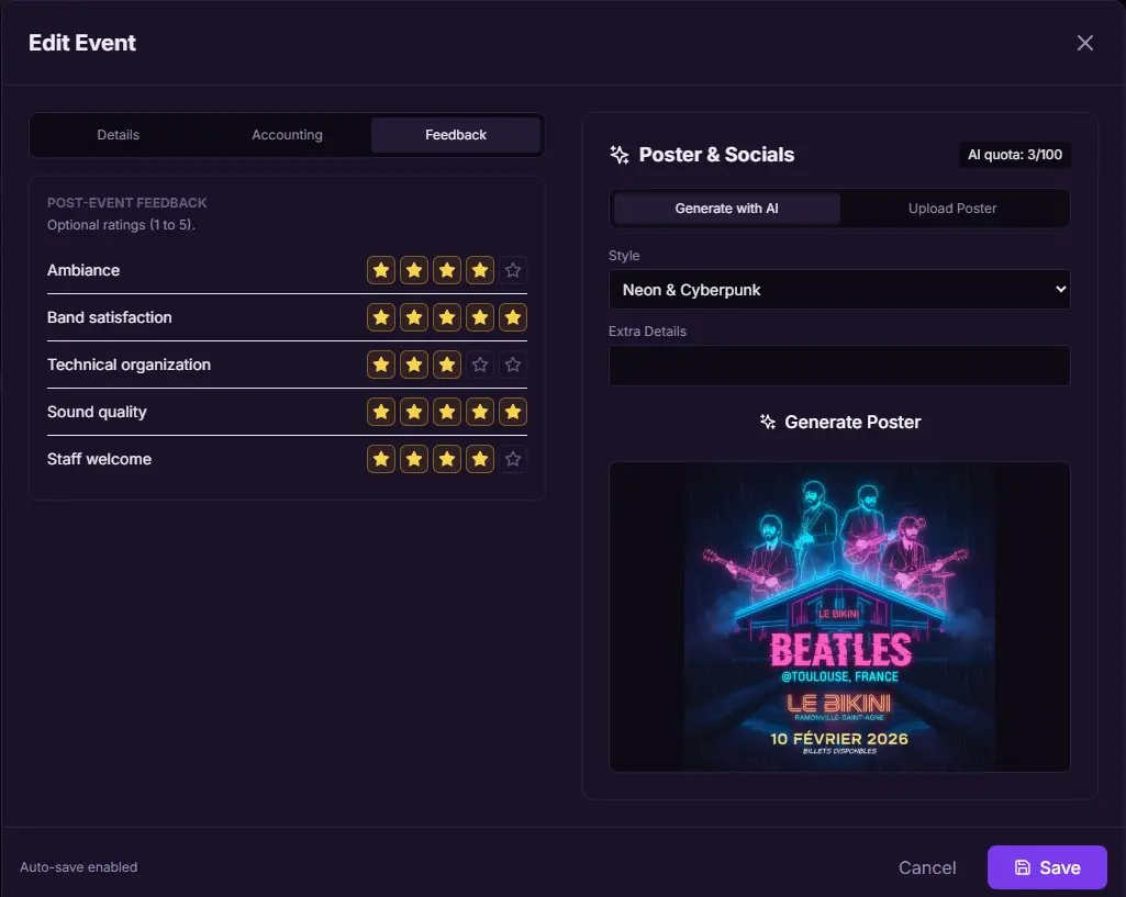 Post-Show Performance Analysis